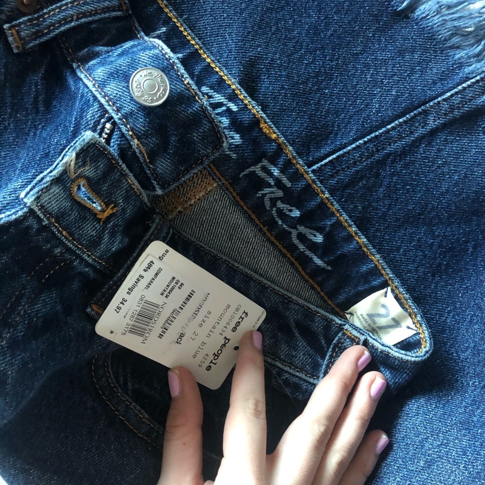 NWT FP denim mini skirt size 27 - Picture 4 of 4